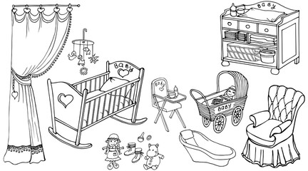 baby room girl curt90 50