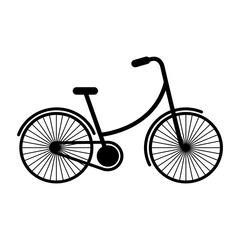 black icon bicycle cartoon vector graphic design