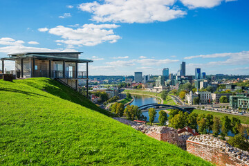 Financial district and skyscrapers Vilnius