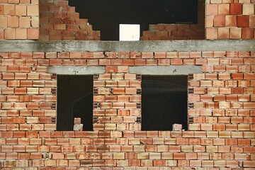 Fototapeta premium Brick House Construction