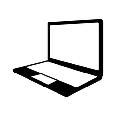 black icon laptop cartoon vector graphic design