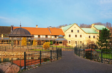Architecture in Belmontas Pavilniai regional park near Vilnius