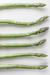 Asparagus on a white background isolated