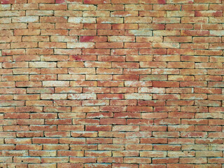 Fototapeta premium Close up wall surface level, exterior wall modern design. Interior design to stack pieces of brick on wall. Beautiful stone wallpaper.