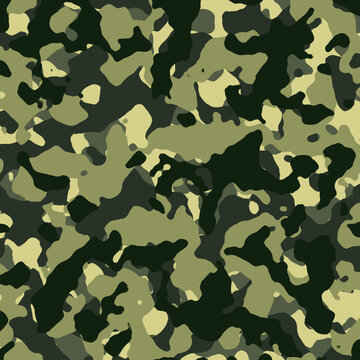 Seamless Green Camouflage Pattern
