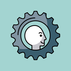 gear teamwork concept image vector illustration design 