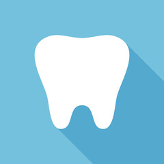 Tooth flat design vector