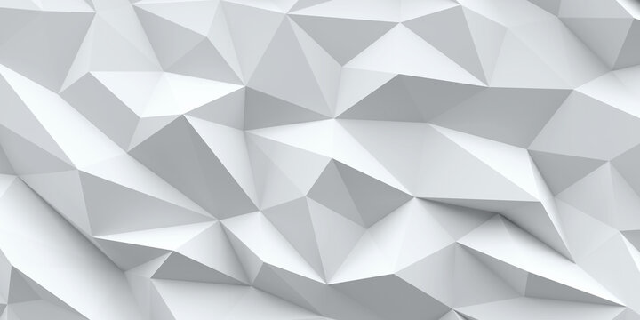 White background. Abstract triangle texture.