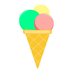 Ice cream vector illustration