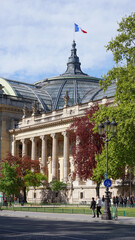 Naklejka premium Photo of famous Grande Palais on a spring morning, Paris, France