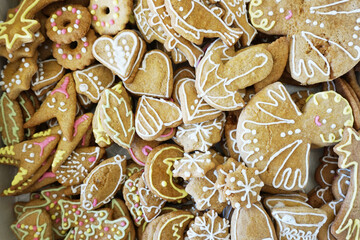 christmas tradition gingerbread background