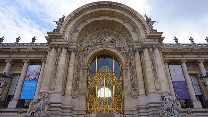 Photo of famous Petit Palais on a spring morning, Paris, France