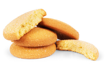 Oatmeal cookies  on white background