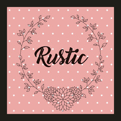 decorative rustic vintage collar vector icon illustration design graphic