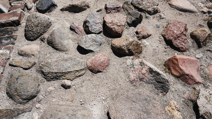 Wall of an old ruined castle