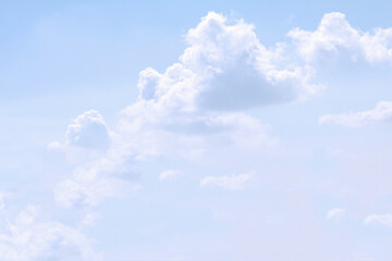 Clear blue sky background .