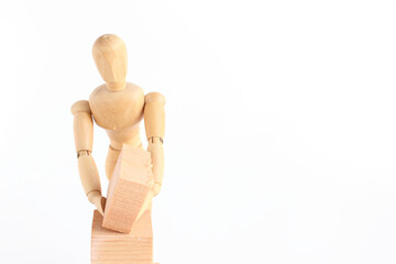 デッサン人形　積む