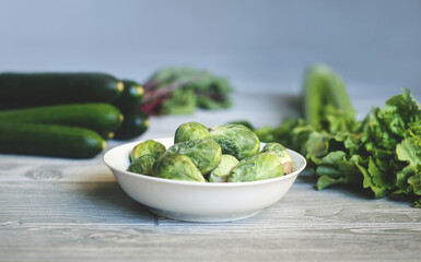 Brussels Sprouts with other Green Vegetables