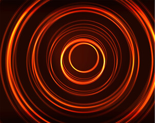 Neon circles abstract background