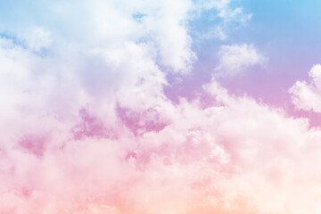 sun and cloud background with a pastel colored

