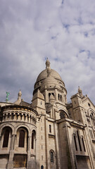 Fototapeta na wymiar Photo of iconic Sacre Coeur Basilica in Montmartre, Paris, France