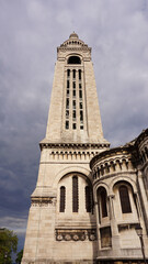 Fototapeta premium Photo of iconic Sacre Coeur Basilica in Montmartre, Paris, France