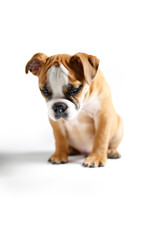 Obraz premium Cute Bulldog Puppy Posing for the Camera