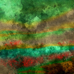 Abstract watercolor background. Colorful texture. Oil painting style.