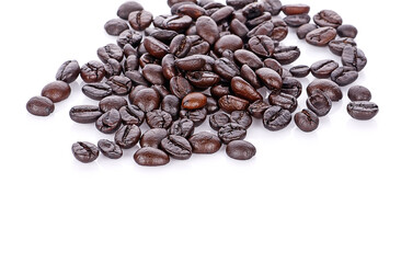 coffee beans on white background