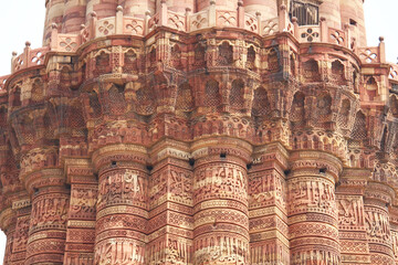 Qutub Minar balcony close up