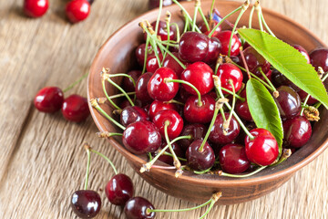 Cherries in bowl