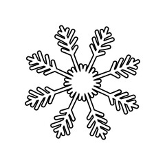 Snowflake winter symbol icon vector illustration graphic design