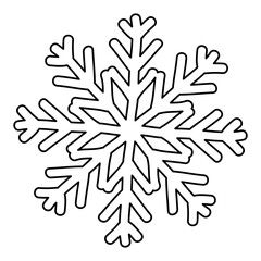 Snowflake winter symbol icon vector illustration graphic design