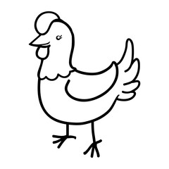 Chicken bird cartoon