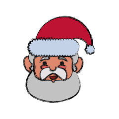 Santa claus cartoon icon vector illustration graphic design