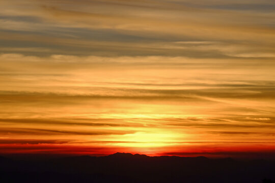 Fototapeta Cloudy Sky at sunrise time