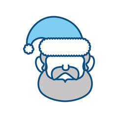 Santa claus cartoon icon vector illustration graphic design