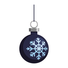 Fototapeta premium Christmas decorative ball icon vector illustration graphic design