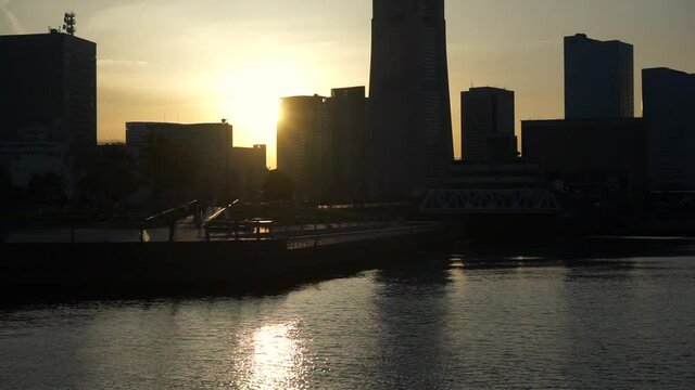 Sunset in Yokohama video 4