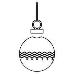 Christmas decorative ball icon vector illustration graphic design