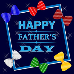 Father’s day congratulation card. Vector illustration