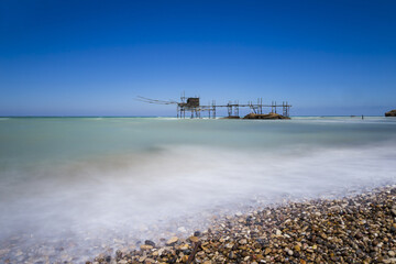 Trabocchi Coast in Abruzzo, Italy.