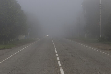 Road car fog.