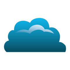 Cloud weather symbol icon vector illustration graphic design