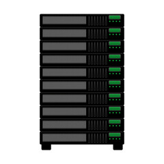 Storage database tower icon vector illustration graphic design