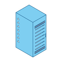 Storage database tower icon vector illustration graphic design