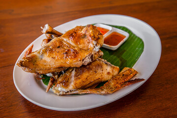 Grilled chicken with spicy sauce Thai Style food