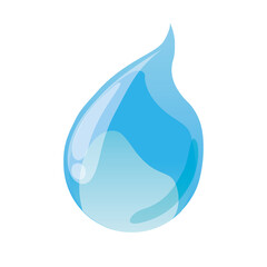 Blue water drop icon vector illustration graphic design