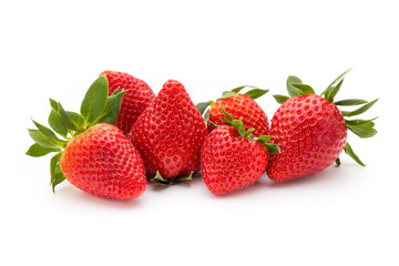 Strawberry isolated on white background. Fresh berry.