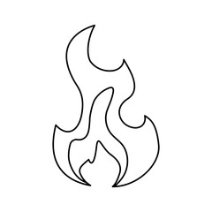 Fire burn flamme icon vector illustration graphic design
